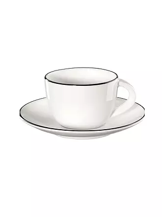 ASA SELECTION | Espressotasse mit Untertasse "à table ligne noir" 70ml | 